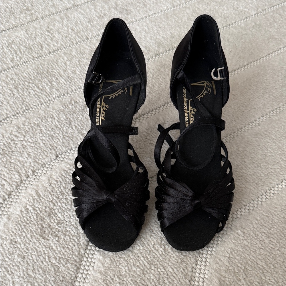 Dance shoes- Black and Silver Heels - Picture 2 of 5